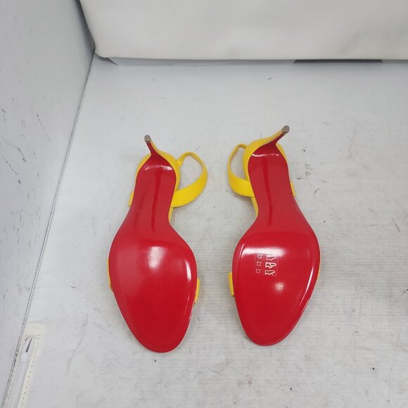 Christian Louboutin O Marylin Leather Yellow Strappy Heel Sandal - Picture 2 of 13